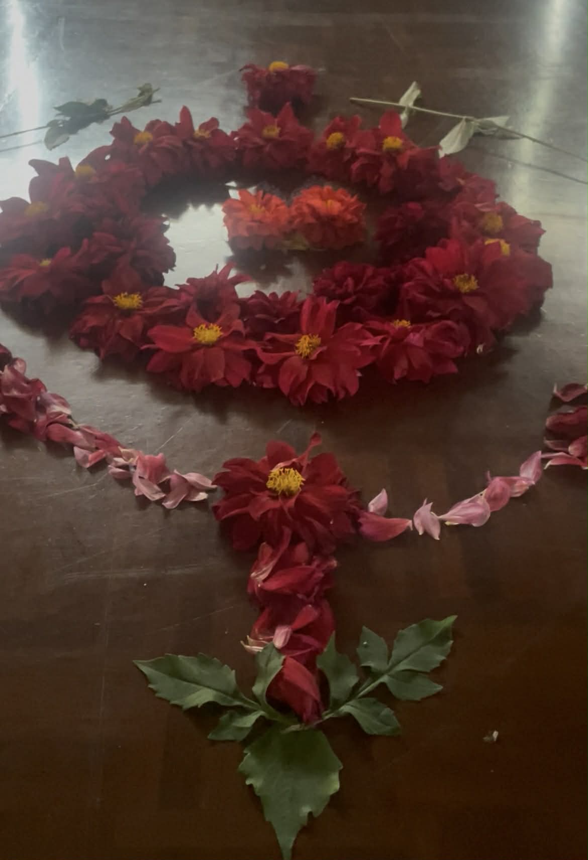 Red flower mandala